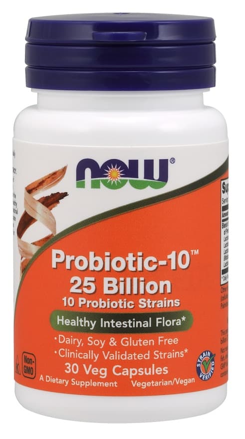 NOW Foods Probiotic-10, 25 Billion - 30 vcaps