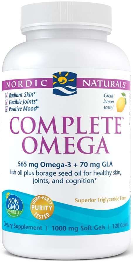 Nordic Naturals Complete Omega, 565mg Lemon - 120 softgels