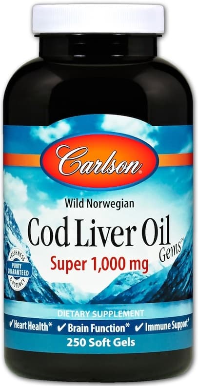Carlson Labs Wild Norwegian Cod Liver Oil Gems