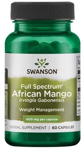 Swanson Full Spectrum African Mango (Irvingia Gabonensis), 400mg - 60 caps