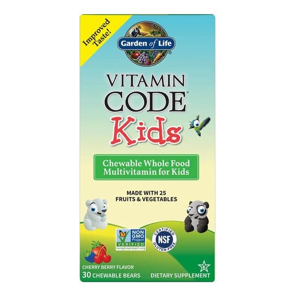 Garden of Life Vitamin Code Kids (Chewable Whole Food Multivitamin For Kids)