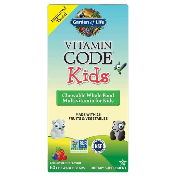 Garden of Life Vitamin Code Kids (Chewable Whole Food Multivitamin For Kids)