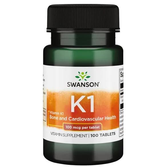 Swanson Vitamin K1, 100mcg - 100 tablets
