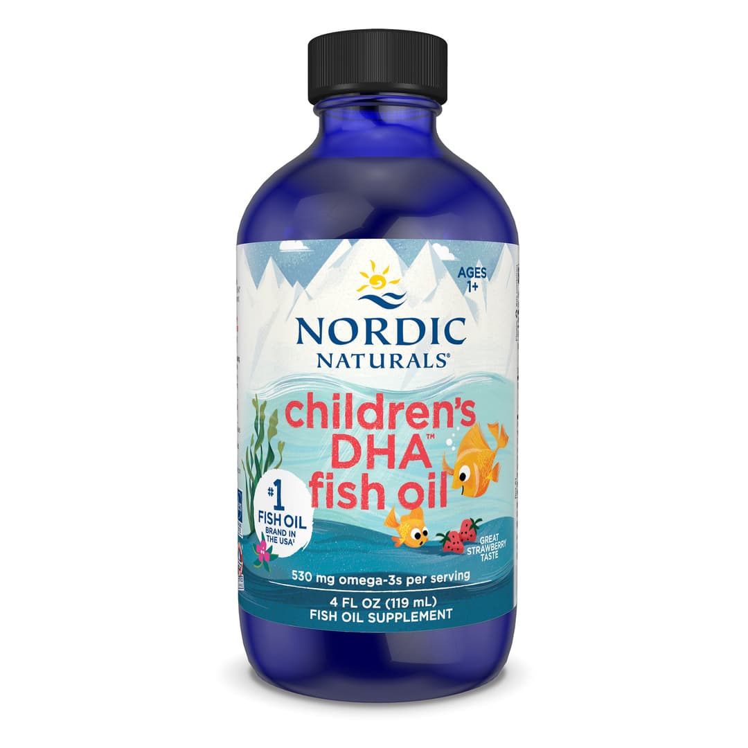 Nordic Naturals Children's DHA, 530mg Omega-3 Strawberry - 119 ml.