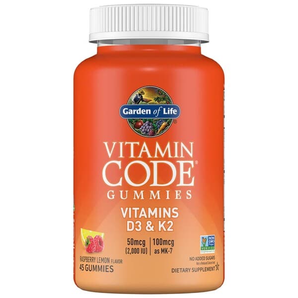 Garden of Life Vitamin Code Gummies Vitamins D3 & K2