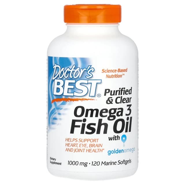 Doctor's Best Purified & Clear Omega 3 Fish Oil