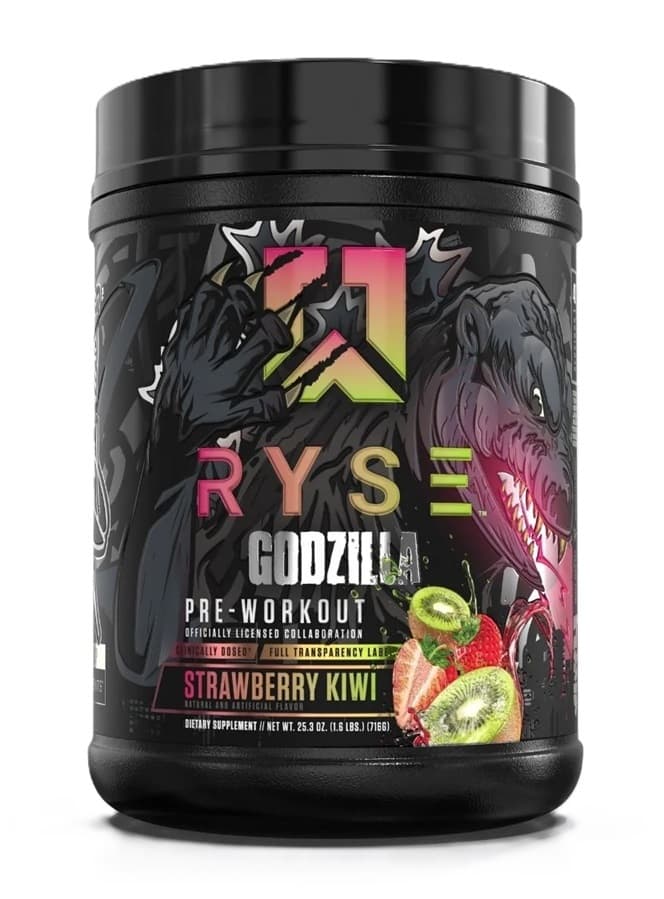 RYSE Godzilla Pre-Workout, Strawberry Kiwi (EAN 850041914183) - 716 grams