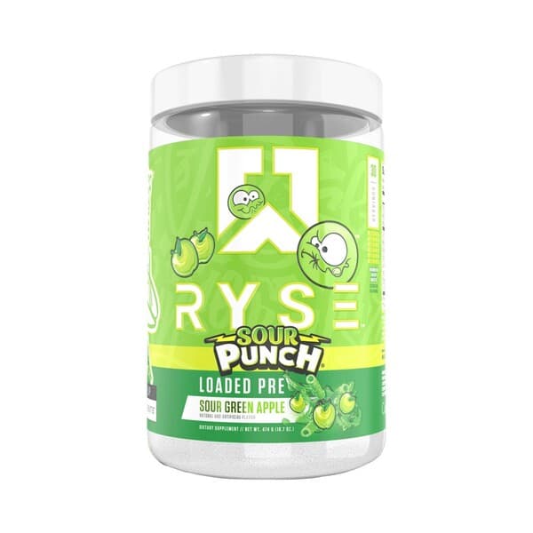 RYSE Loaded Pre, Sour Punch Green Apple - 474 grams