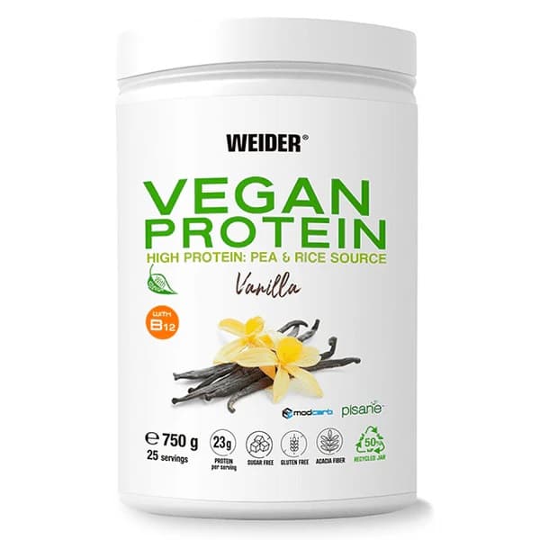 Weider Vegan Protein, Vanilla - 750 grams
