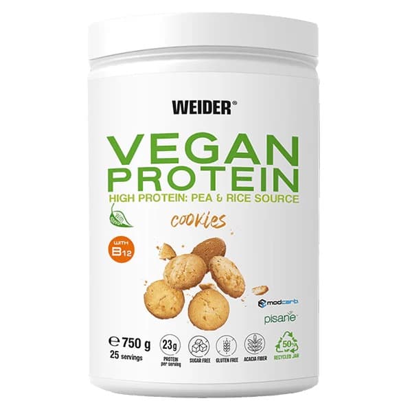 Weider Vegan Protein, Cookies - 750 grams