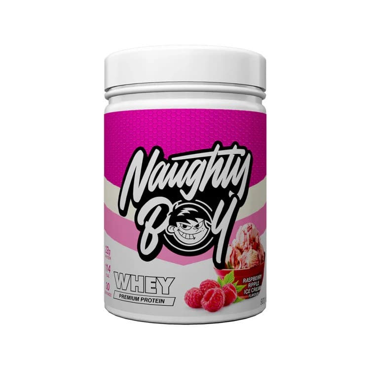 Naughty Boy Advanced Whey, Raspberry Ripple Ice Cream - 900 grams