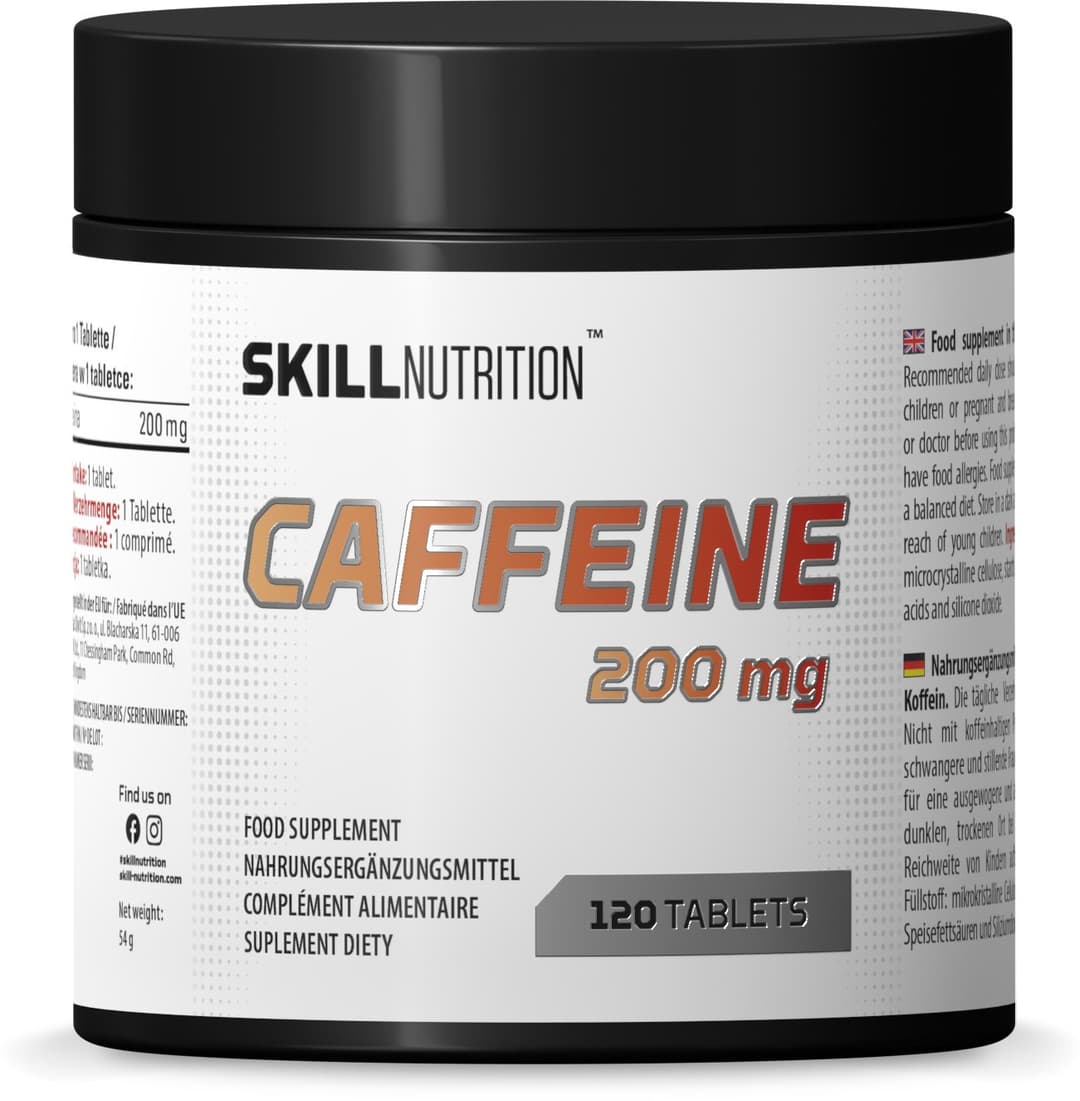 Skill Nutrition Caffeine, 200mg - 120 tablets