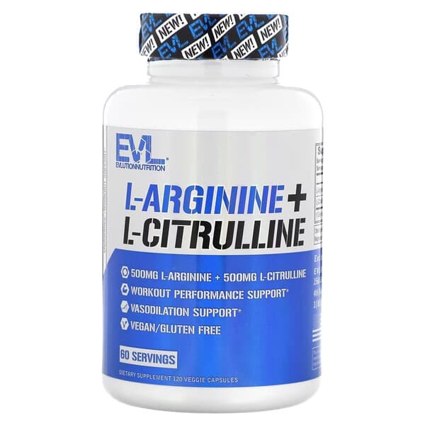 EVLution Nutrition L-Arginine + L-Citrulline
