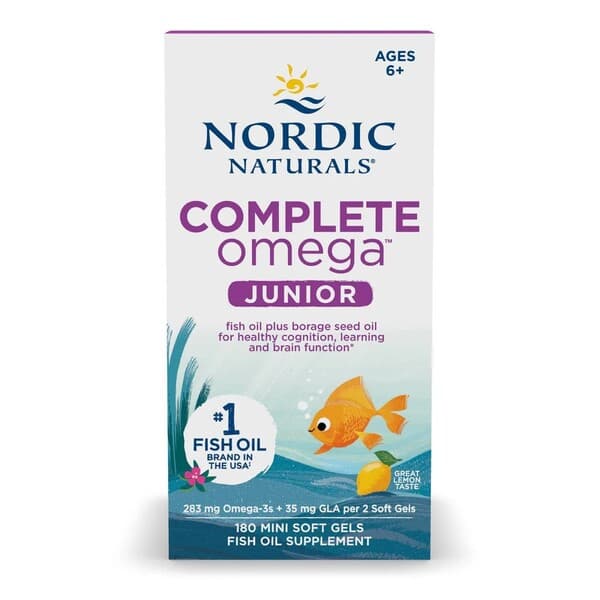 Nordic Naturals Complete Omega Junior, 283mg Lemon - 180 mini softgels