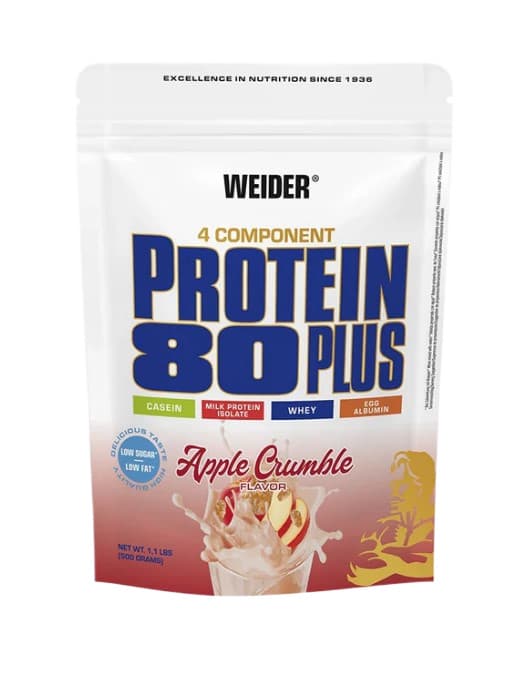 Weider Protein 80 Plus, Apple Crumble - 500 grams