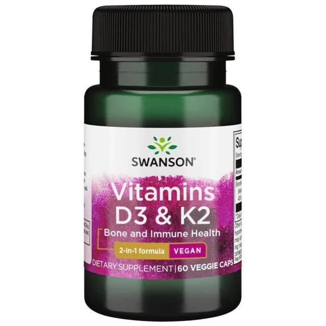 Swanson Vitamins D3 & K2