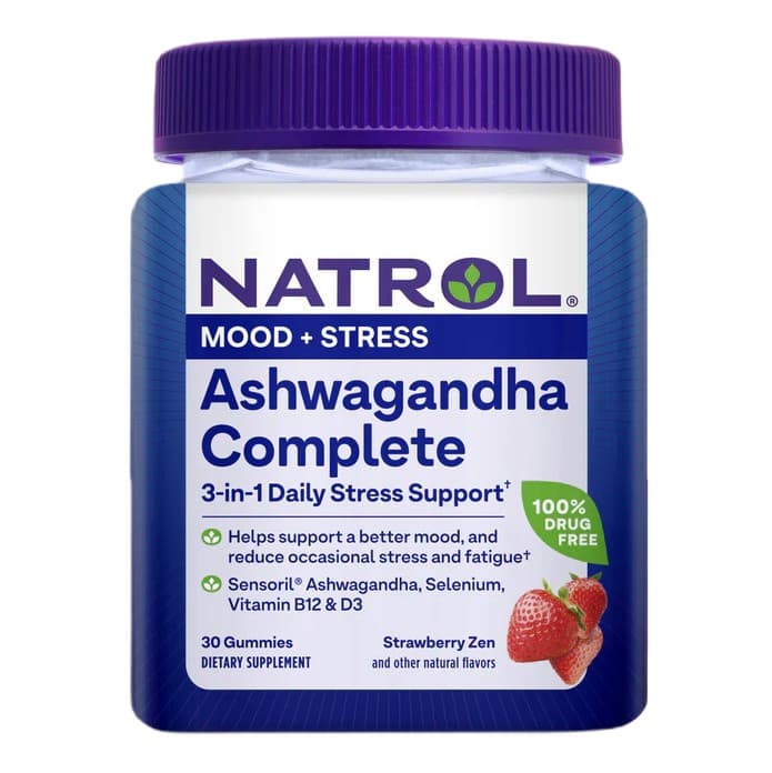 Natrol Ashwagandha Complete, Strawberry Zen - 30 gummies