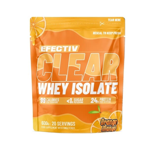 Efectiv Nutrition Clear Whey Isolate, Orange Mango - 600 grams