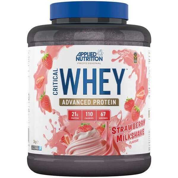 Applied Nutrition Critical Whey, Strawberry Milkshake - 2000 grams