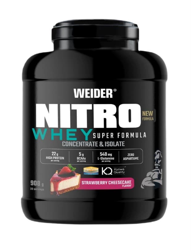 Weider Nitro Whey Super Formula, Strawberry Cheesecake - 908 grams