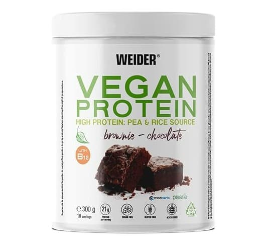 Weider Vegan Protein, Brownie Chocolate - 300 grams