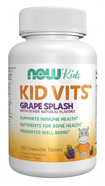 NOW Foods Kid Vits, Grape Splash - 120 chewables