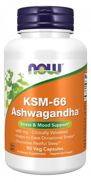 NOW Foods KSM-66 Ashwagandha - 90 vcaps