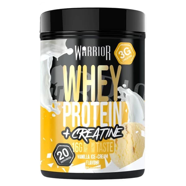 Warrior Whey Protein + Creatine, Vanilla Ice Cream - 500 grams