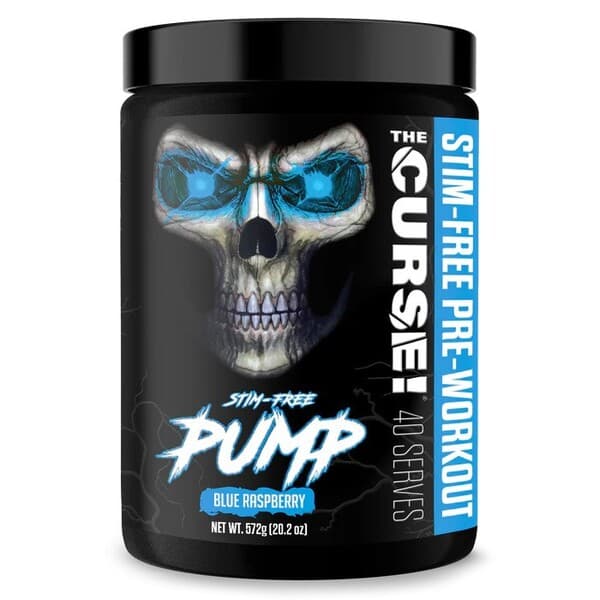 JNX Sports The Curse! Stim-Free Pump, Blue Raspberry - 572 grams