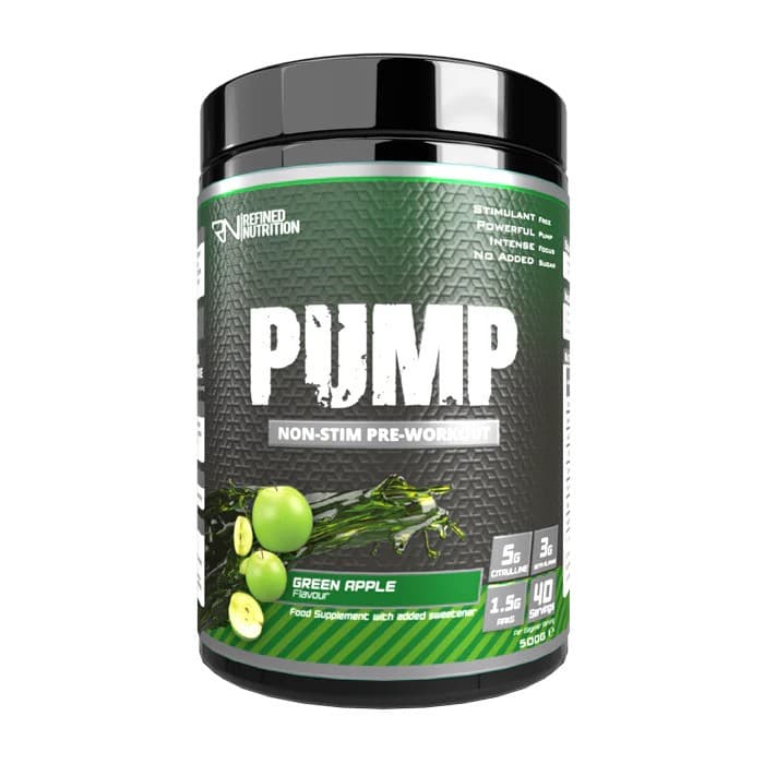 Refined Nutrition Pump Non-Stim, Green Apple - 500 grams