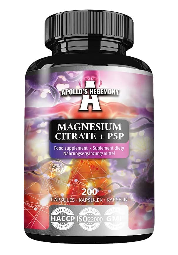 Apollo's Hegemony Magnesium Citrate + P5P - 200 caps