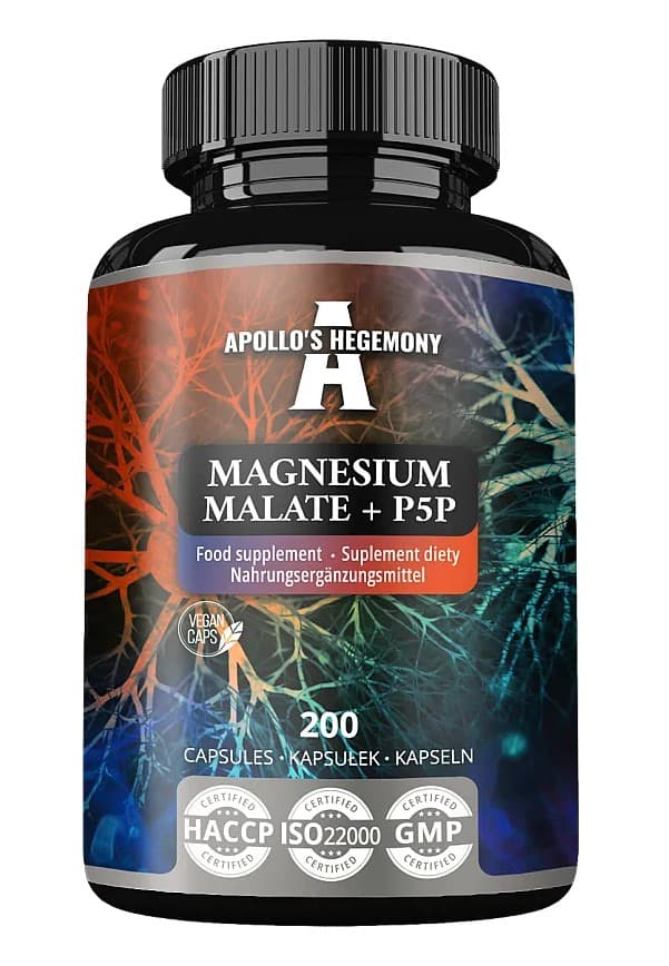 Apollo's Hegemony Magnesium Malate + P5P - 200 caps