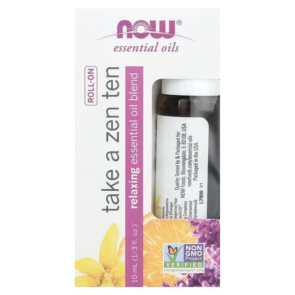 NOW Foods Essential Oil Roll-On, Take a Zen Ten - 10 ml.