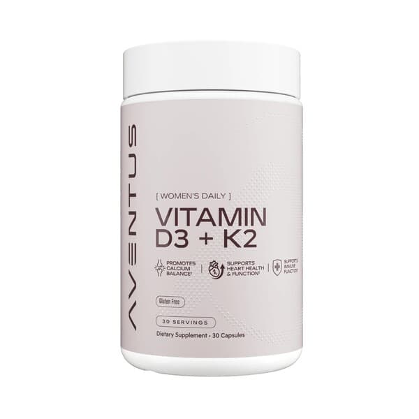 Aventus Supplements Vitamin D3 + K2 - 30 caps