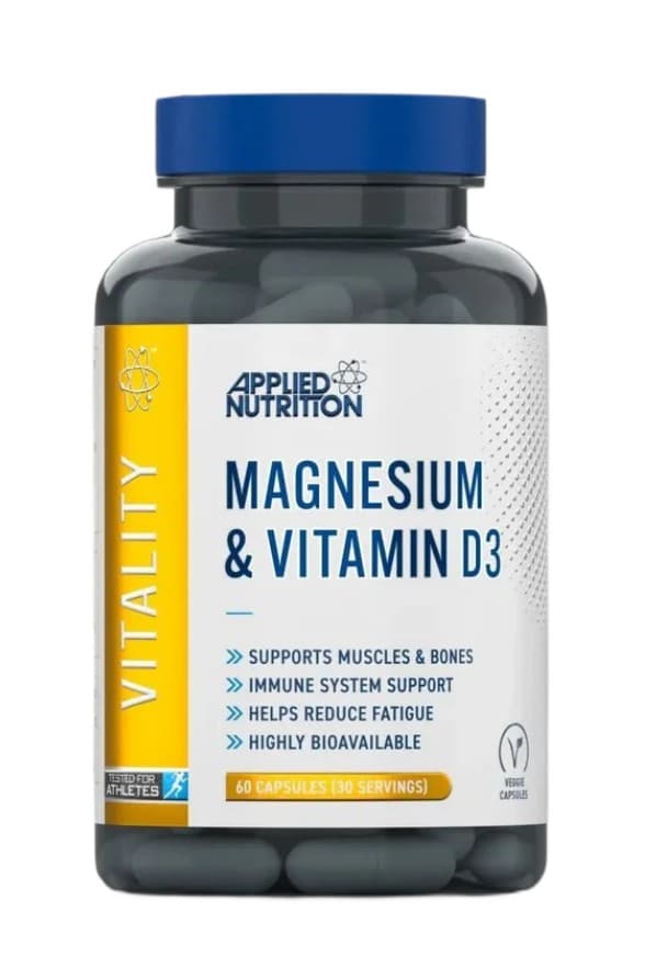 Applied Nutrition Magnesium & Vitamin D3 - 60 vcaps