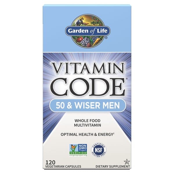 Garden of Life Vitamin Code 50 & Wiser Men - 120 vcaps