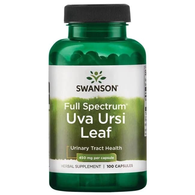 Swanson Full Spectrum Uva Ursi Leaf, 450mg - 100 caps