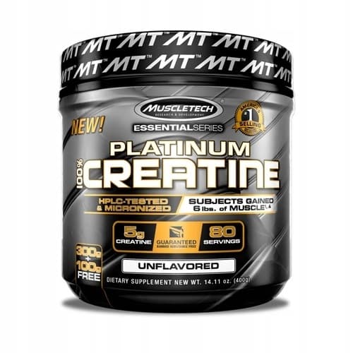 MuscleTech Platinum 100% Creatine Monohydrate - 400 grams