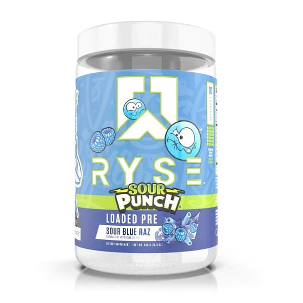 RYSE Loaded Pre, Sour Punch Blue Raz (EAN 850041914787) - 435 grams
