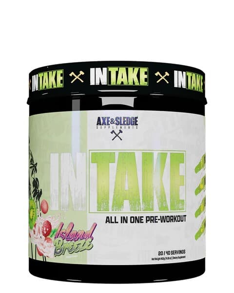 Axe & Sledge Intake All in One Pre-Workout, Island Breeze - 402 grams