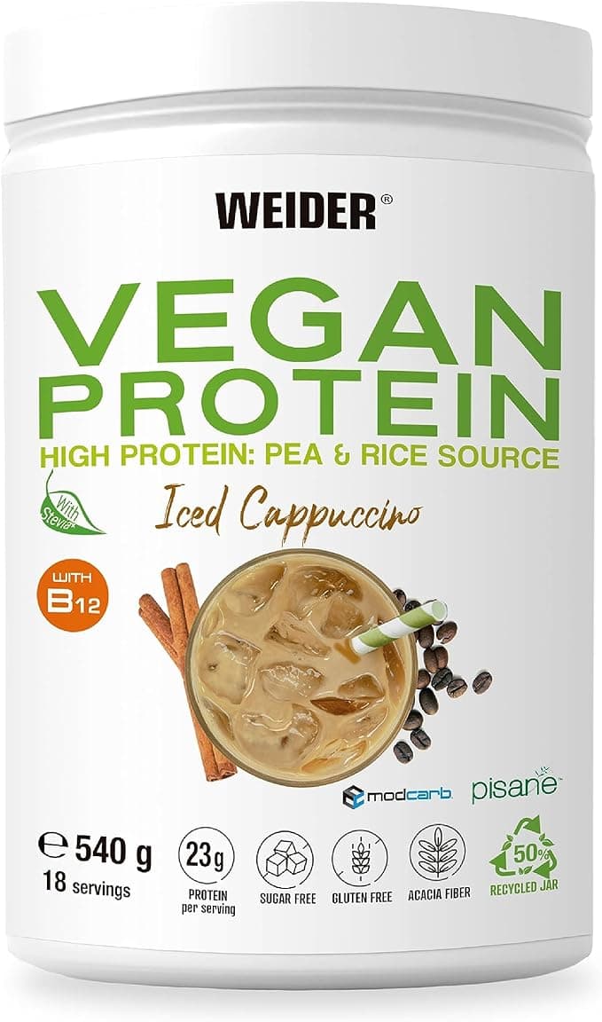 Weider Vegan Protein, Iced Cappuccino - 540 grams