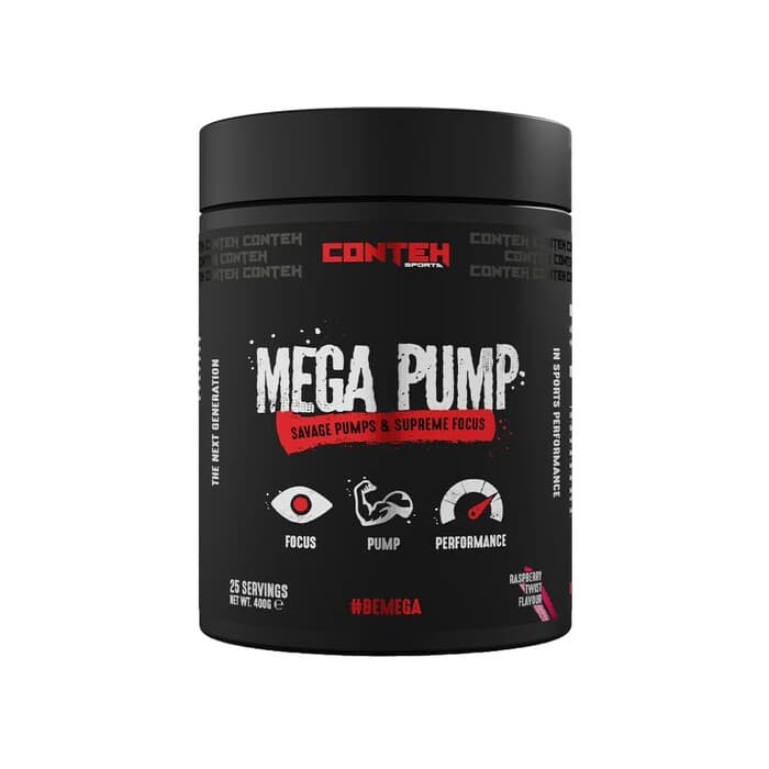 Conteh Sports Mega Pump, Raspberry Twist - 400 grams