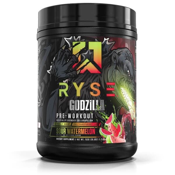 RYSE Godzilla Pre-Workout, Sour Watermelon - 752 grams