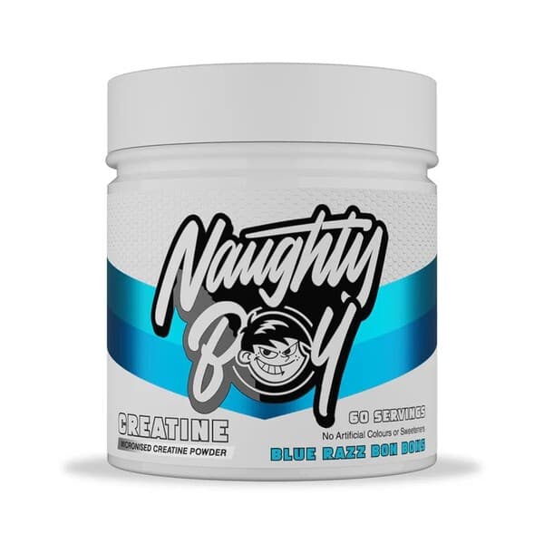 Naughty Boy Creatine, Blue Razz Bon Bons - 300 grams
