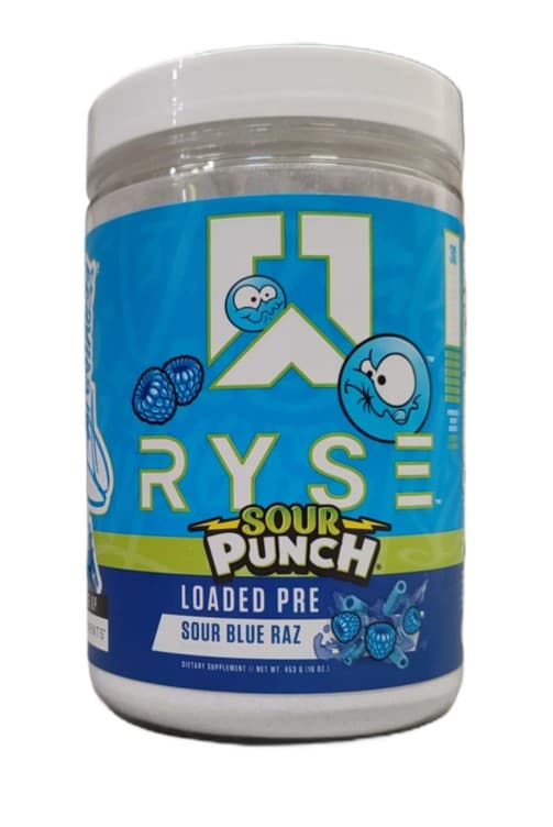 RYSE Loaded Pre, Sour Punch Blue Raz (EAN 810137320922) - 453 grams