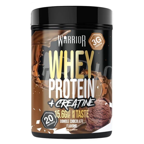 Warrior Whey Protein + Creatine, Double Chocolate - 500 grams