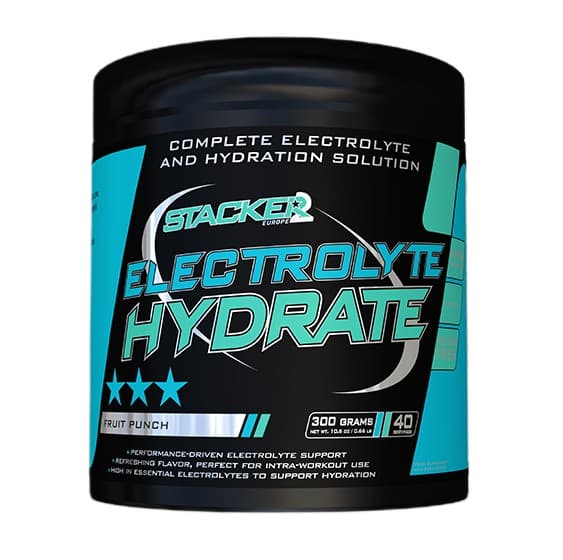 Stacker2 Europe Electrolyte Hydrate, Fruit Punch - 300 grams