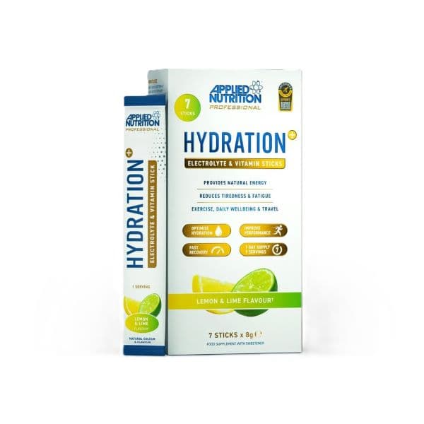 Applied Nutrition Hydration + Electrolyte & Vitamin Powder Stick Packs, Lemon & Lime - 7 x 8g