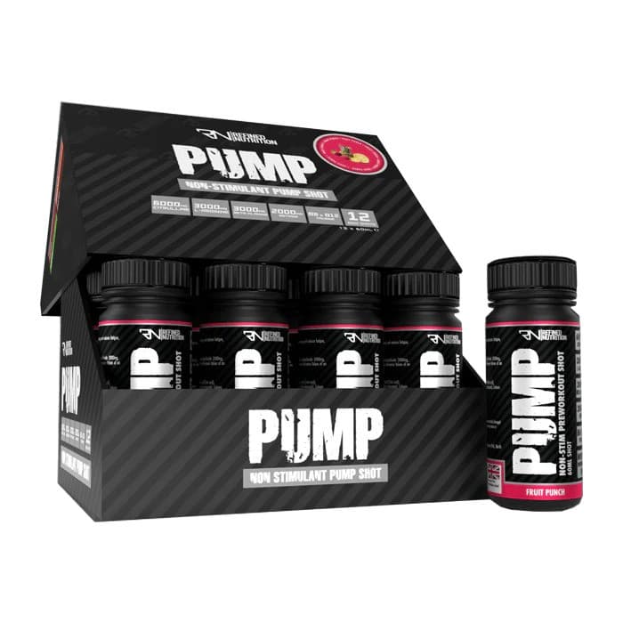 Refined Nutrition Pump Non-Stim Shot, Fruit Punch - 12 x 60 ml.