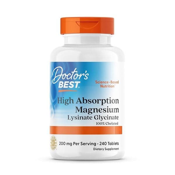 Doctor's Best High Absorption Magnesium, 100mg - 240 tablets